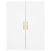 Armoire murale blanc 69,5x34x90 cm - Photo n°7