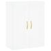 Armoire murale blanc 69,5x34x90 cm bois d'ingénierie - Photo n°1