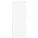 Armoire murale blanc 69,5x34x90 cm bois d'ingénierie - Photo n°7