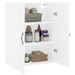 Armoire murale blanc 69,5x34x90 cm bois d'ingénierie - Photo n°5