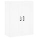 Armoire murale blanc 69,5x34x90 cm bois d'ingénierie - Photo n°1