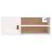 Armoire murale Blanc 80x30x30 cm Bois de pin massif - Photo n°6