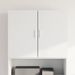 Armoire murale blanc 80x42,5x64 cm bois d'ingénierie - Photo n°1