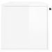 Armoire murale blanc brillant 100x36,5x35 cm bois d'ingénierie - Photo n°7