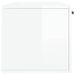 Armoire murale blanc brillant 100x36,5x35 cm bois d'ingénierie - Photo n°7