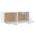 Armoire murale Blanc brillant 100x36,5x35 cm Bois d'ingénierie - Photo n°7