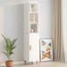 Armoire murale Blanc brillant 34,5x32,5x90 cm Bois d'ingénierie - Photo n°6