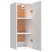 Armoire murale Blanc brillant 34,5x34x90 cm Bois d'ingénierie - Photo n°7