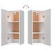 Armoire murale Blanc brillant 34,5x34x90 cm Bois d'ingénierie - Photo n°9