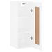 Armoire murale blanc brillant 34,5x34x90 cm bois d'ingénierie - Photo n°6