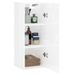 Armoire murale blanc brillant 34,5x34x90 cm bois d'ingénierie - Photo n°4