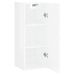 Armoire murale blanc brillant 34,5x34x90 cm bois d'ingénierie - Photo n°5