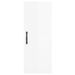 Armoire murale blanc brillant 34,5x34x90 cm bois d'ingénierie - Photo n°6