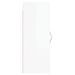 Armoire murale blanc brillant 34,5x34x90 cm bois d'ingénierie - Photo n°7