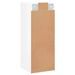 Armoire murale blanc brillant 34,5x34x90 cm bois d'ingénierie - Photo n°8