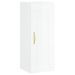 Armoire murale blanc brillant 34,5x34x90 cm bois d'ingénierie - Photo n°1