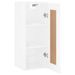 Armoire murale blanc brillant 34,5x34x90 cm bois d'ingénierie - Photo n°5