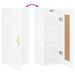 Armoire murale blanc brillant 34,5x34x90 cm bois d'ingénierie - Photo n°9