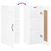 Armoire murale blanc brillant 34,5x34x90 cm bois d'ingénierie - Photo n°10