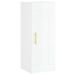 Armoire murale blanc brillant 34,5x34x90 cm bois d'ingénierie - Photo n°1