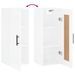 Armoire murale blanc brillant 34,5x34x90 cm bois d'ingénierie - Photo n°10