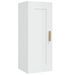 Armoire murale Blanc brillant 35x34x90 cm Bois d'ingénierie - Photo n°2