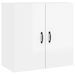 Armoire murale Blanc brillant 60x31x60 cm Bois d'ingénierie - Photo n°2