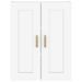 Armoire murale Blanc brillant 69,5x32,5x90 cm Bois d'ingénierie - Photo n°5