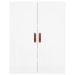 Armoire murale blanc brillant 69,5x34x90 cm - Photo n°7