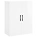 Armoire murale blanc brillant 69,5x34x90 cm bois d'ingénierie - Photo n°1