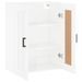 Armoire murale blanc brillant 69,5x34x90 cm bois d'ingénierie - Photo n°7