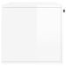 Armoire murale blanc brillant 80x36,5x35 cm bois d'ingénierie - Photo n°7