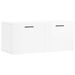 Armoire murale blanc brillant 80x36,5x35 cm bois d'ingénierie - Photo n°2