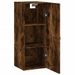 Armoire murale chêne fumé 34,5x34x90 cm - Photo n°7