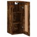 Armoire murale chêne fumé 34,5x34x90 cm bois d'ingénierie - Photo n°6