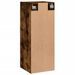 Armoire murale chêne fumé 34,5x34x90 cm bois d'ingénierie - Photo n°8