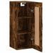 Armoire murale chêne fumé 34,5x34x90 cm bois d'ingénierie - Photo n°6