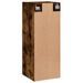 Armoire murale chêne fumé 34,5x34x90 cm bois d'ingénierie - Photo n°9