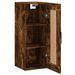 Armoire murale chêne fumé 34,5x34x90 cm bois d'ingénierie - Photo n°7