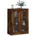 Armoire murale chêne fumé 69,5x34x90 cm - Photo n°4