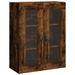 Armoire murale chêne fumé 69,5x34x90 cm bois d'ingénierie - Photo n°1