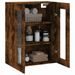 Armoire murale chêne fumé 69,5x34x90 cm bois d'ingénierie - Photo n°5