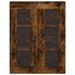 Armoire murale chêne fumé 69,5x34x90 cm bois d'ingénierie - Photo n°7