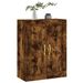 Armoire murale chêne fumé 69,5x34x90 cm bois d'ingénierie - Photo n°4