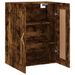 Armoire murale chêne fumé 69,5x34x90 cm bois d'ingénierie - Photo n°6