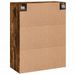 Armoire murale chêne fumé 69,5x34x90 cm bois d'ingénierie - Photo n°9