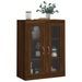 Armoire murale chêne marron 69,5x34x90 cm - Photo n°4