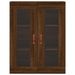 Armoire murale chêne marron 69,5x34x90 cm - Photo n°6