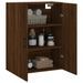 Armoire murale chêne marron 69,5x34x90 cm - Photo n°5