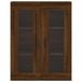 Armoire murale chêne marron 69,5x34x90 cm - Photo n°6